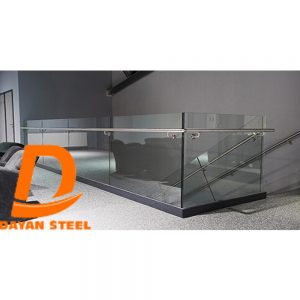 نرده شیشه ای روکار یا اکسپوز